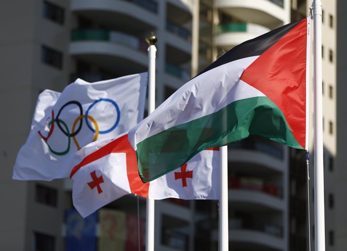 Bandera palestina en Juegos Olímpicos de Río 2016