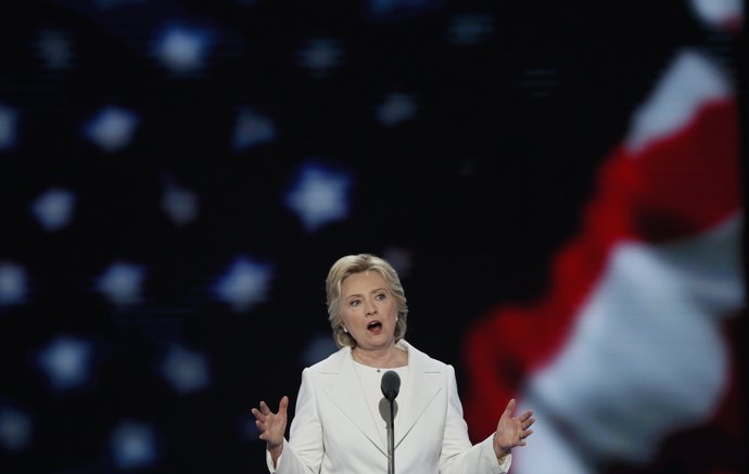 La candidata demócrata a la Presidencia de Estados Unidos, Hillary Clinton