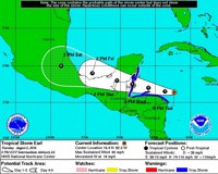 Earl, nueva tormenta tropical que amenaza a las costas de México y Centroamérica