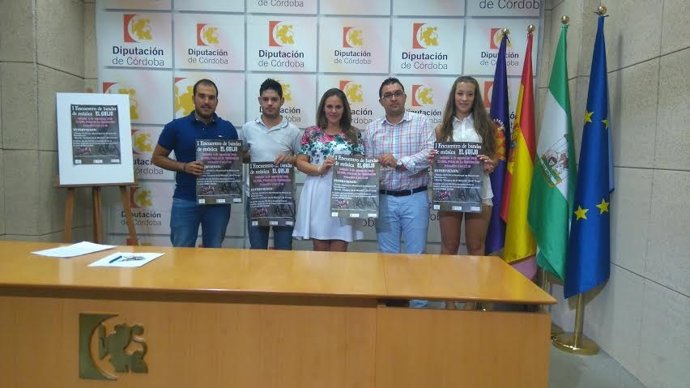 Barbero (centro) durante la presentación del Encuentro de Bandas de Música