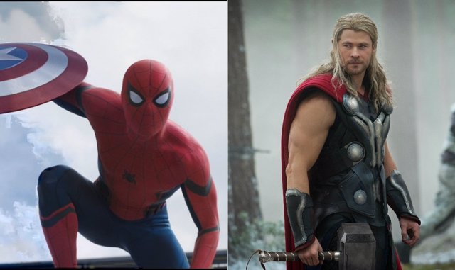Spiderman y Thor