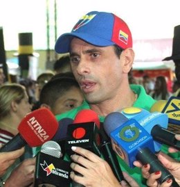 El dirigente opositor venezolano Henrique Capriles