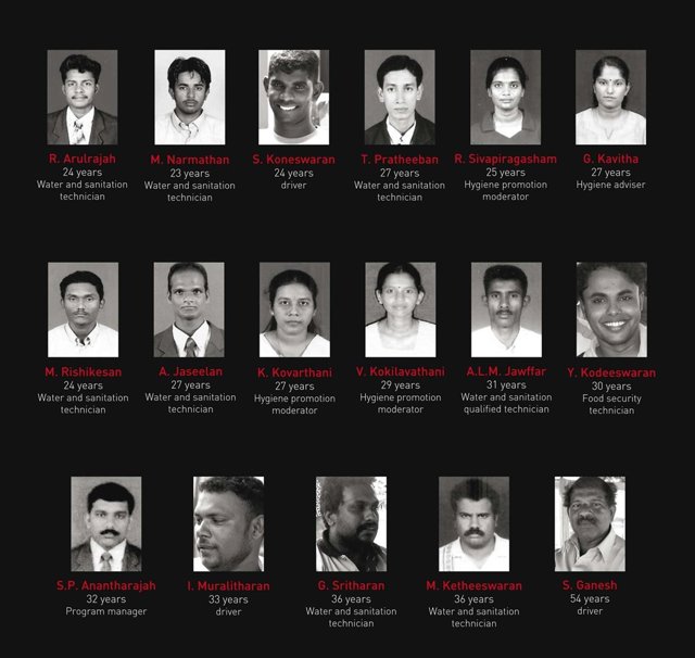 Trabajadores de ACH asesinados en 2006 en Muttur