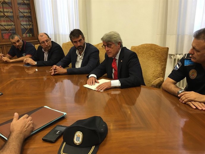 Junta de seguridad de Vilagarcía con motivo de la Festa da Auga.