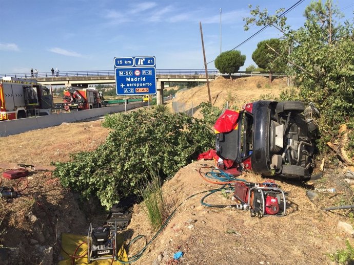 Accidente en la A1