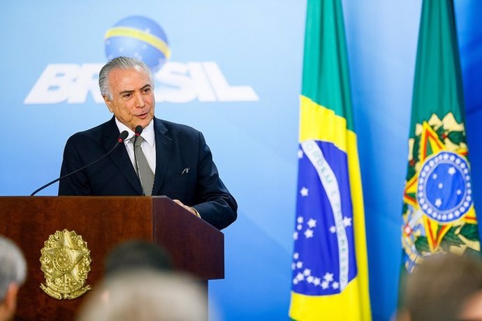 El presidente interino de Brasil, Michel Temer