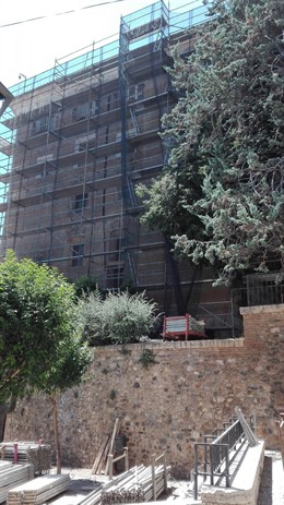 Obras de consolidación estructural del Palacio Episcopal de Tarazona