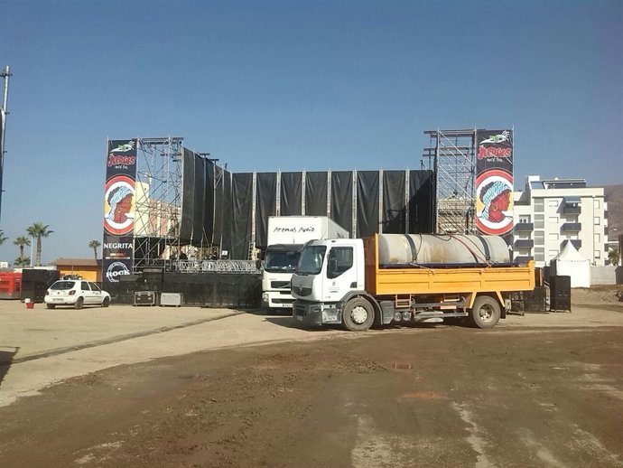 Escenario del Juerga's Rock Festival