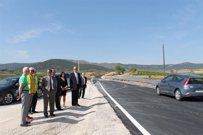 Sánchez Quero ha visitado las obras realizadas en esta carretera