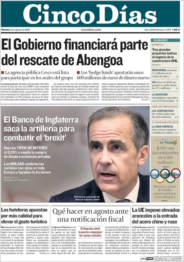 CINCO DÍAS CINCO DÍAS