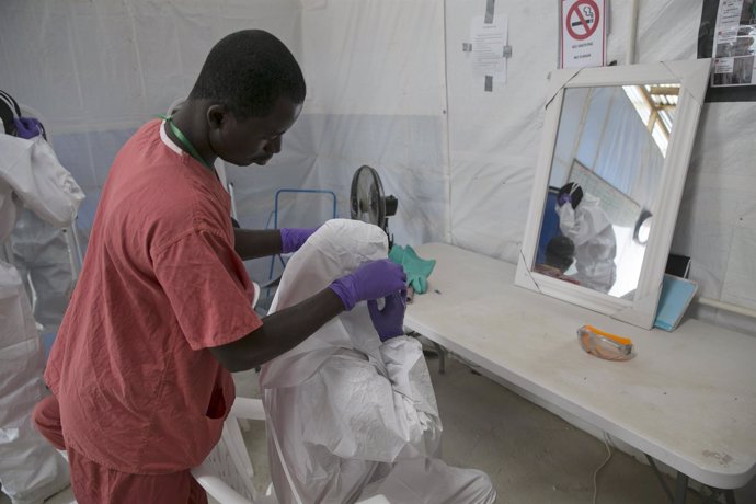 Trabajador sanitario en Sierra Leona
