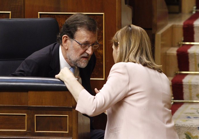 Rajoy y Ana Pastor en el Congreso