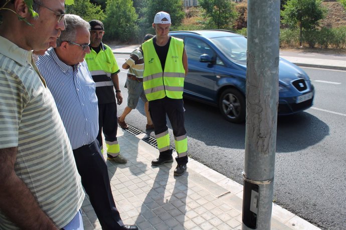 La instalación del mecanismo antirobo de cableado