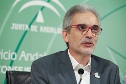 El consejero de Salud, Aquilino Alonso, este viernes en rueda de prensa