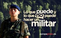 Lo que puede y lo que no puede hacer un militar