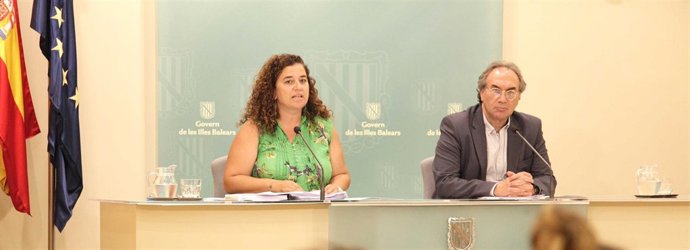 Pilar Costa y Martí March tras el Consell de Govern