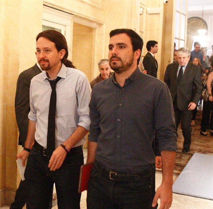 Pablo Iglesias y Alberto Garzón