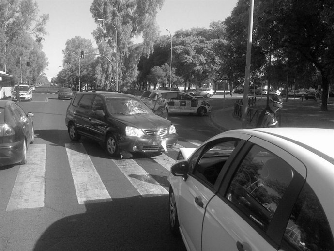 Estado de los coches tras el accidente