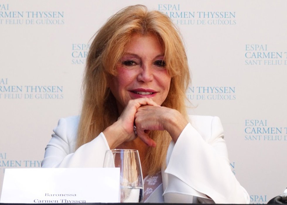 La baronesa Thyssen disfruta de sus vaciones y presume de figura a los 73