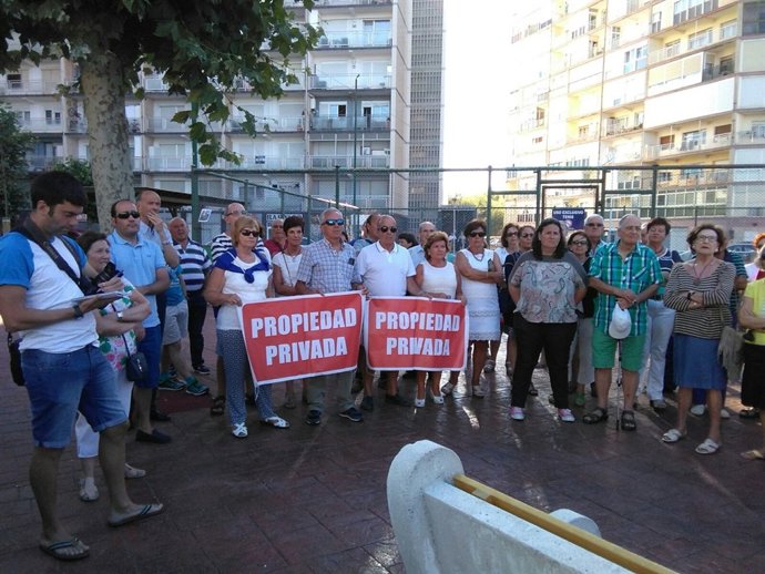 Concentración de los vecinos