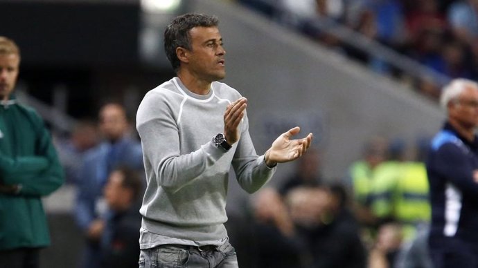 El entrenador del FC Barcelona, Luis Enrique Martínez