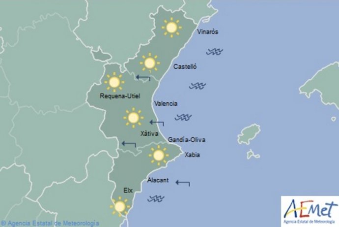 Predicción del tiempo para este domingo 7 de agosto