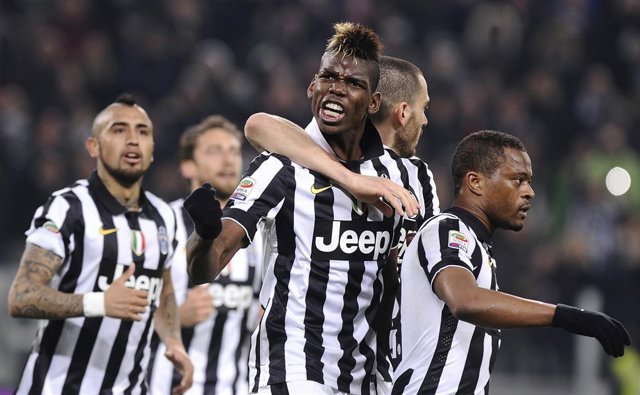 Juventus Paul Pogba Vidal Marchisio Bonucci Evra