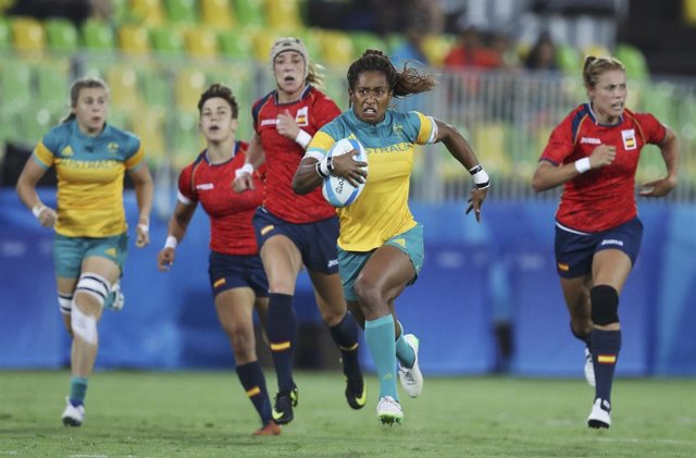 La selección española femenina de rugby a siete, las leonas
