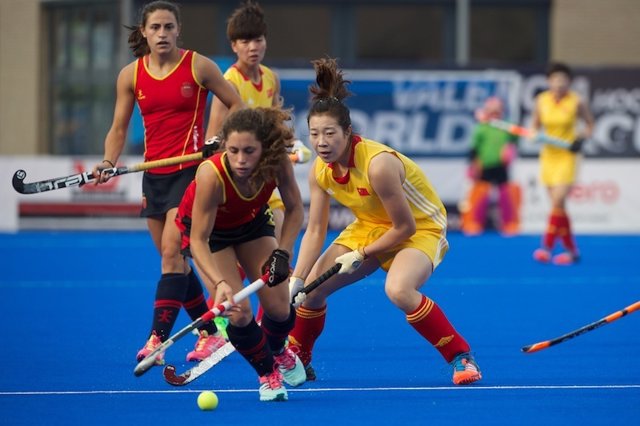 España y China en la World League de hockey sobre hierba