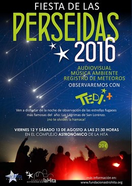 FIESTA DE LAS PERSEIDAS 2016 Noche De Observación En El Complejo Astronomico De 