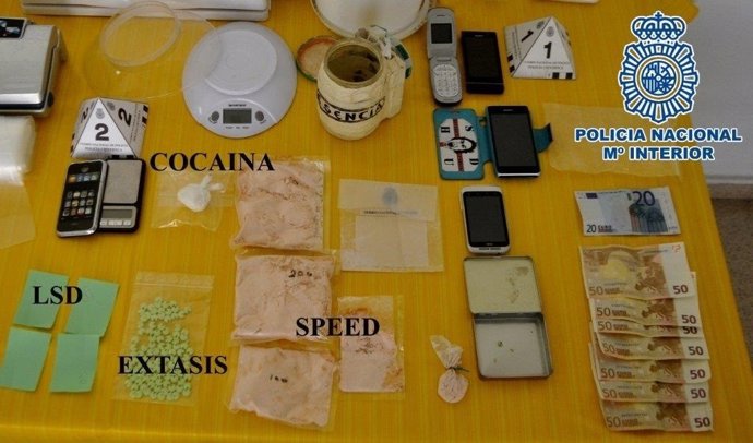 Droga intervenida en Huesca