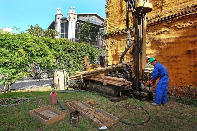 Catas en el solar de la calle La Paz