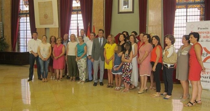 Ballesta y Marín con mujeres empresarias