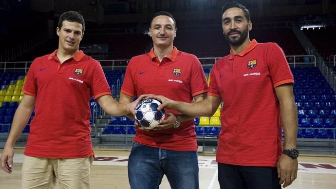Saubich, Ristovski y Rivera presentados por el FC Barcelona Lassa