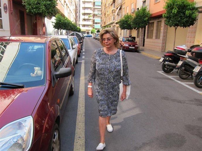 Alcón en imagen de archivo cuando fue citada en el juzgado de Mislata 