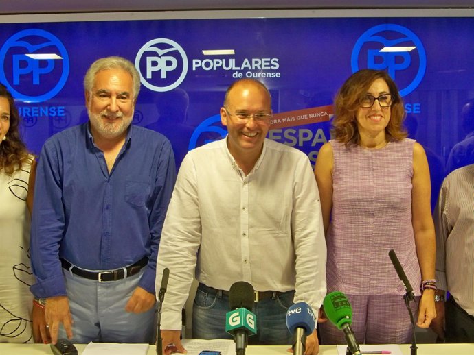 Rueda del PP en OUrense.