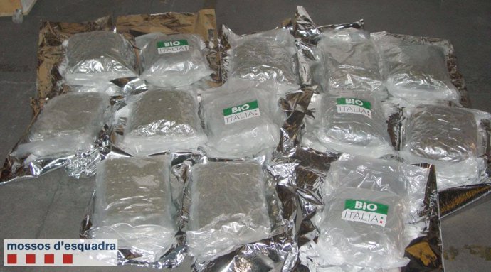Encuentran 15 kilos de marihuana dentro de un mueble enviado a Italia