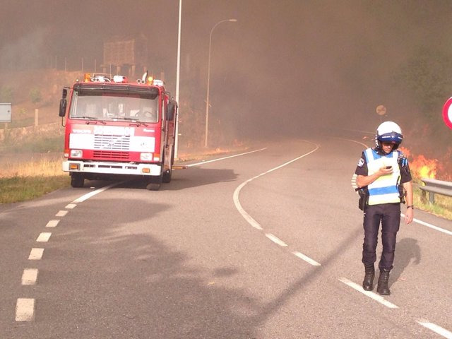 Incendio en Cotobade (Pontevedra)