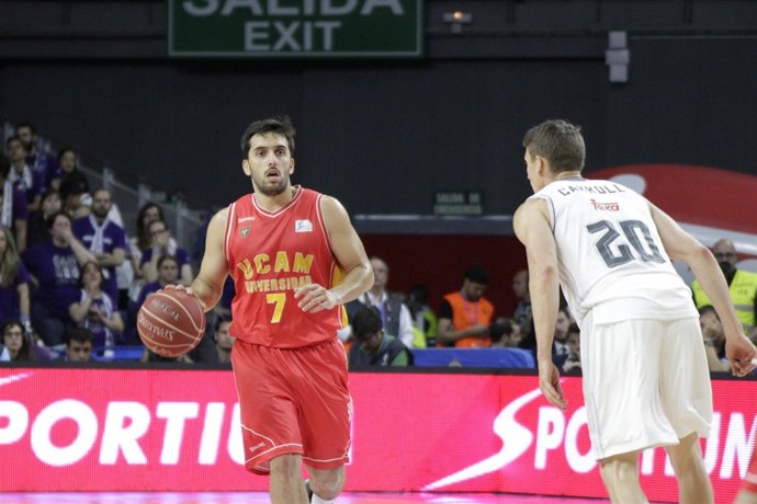 Facundo Campazzo en el partido de playoff contra el Real Madrid