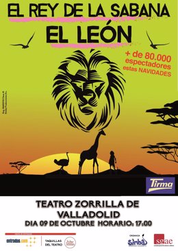 Cartel del espectáculo que acoge en octubre el Teatro Zorrilla. 