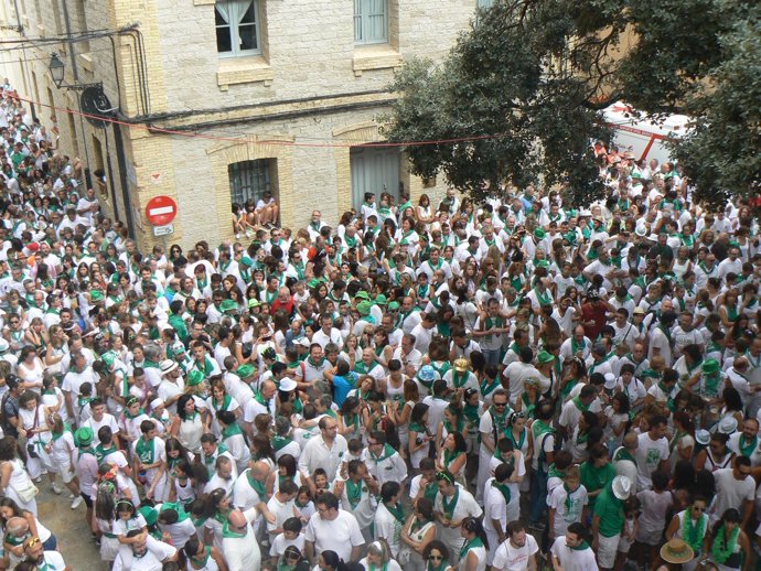 Inicio de las fiestas de San Lorenzo 2016, en Huesca