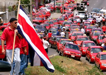 La Huelga De Taxistas Deja 78 Personas Detenidas En Costa Rica