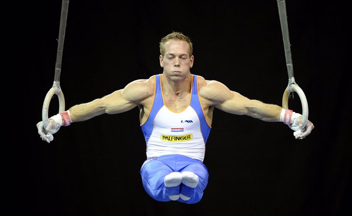 El gimnasta holandés Yuri van Gelder