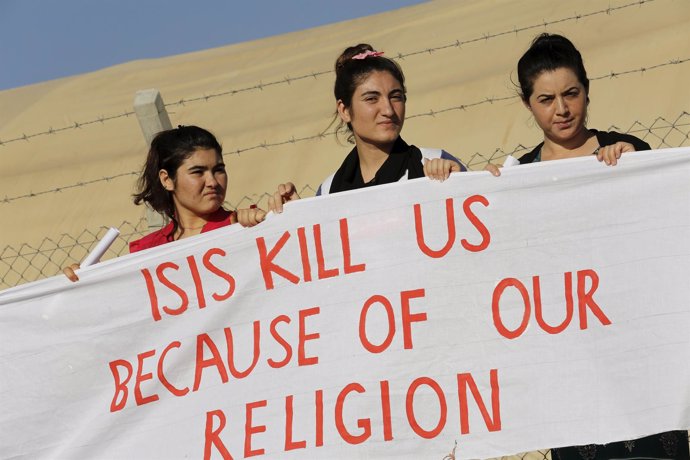 Refugiadas yazidíes denuncian la persecución de Estado Islámico