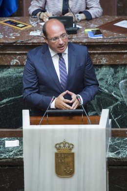 El presidente Pedro Antonio Sánchez en Debate Estado Región en Asamblea