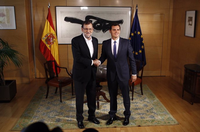 Reunión de Rajoy y Rivera
