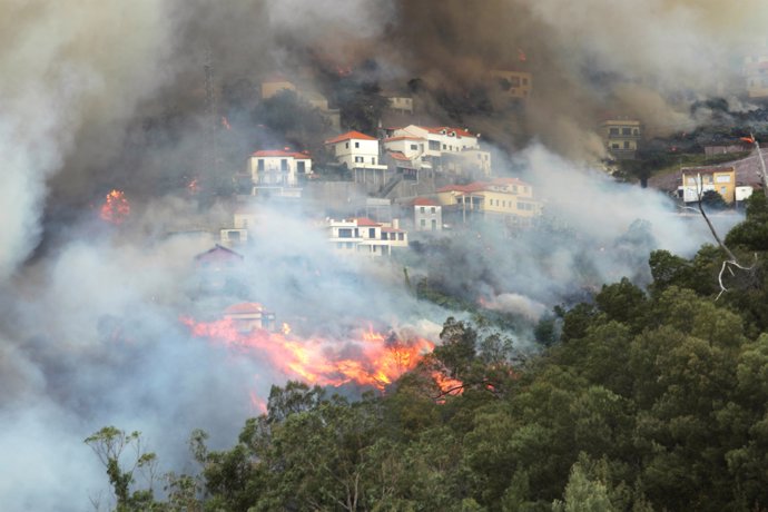 Incendio en Madeira