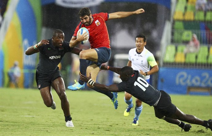 Javier Carrión, de la selección española de rugby a siete