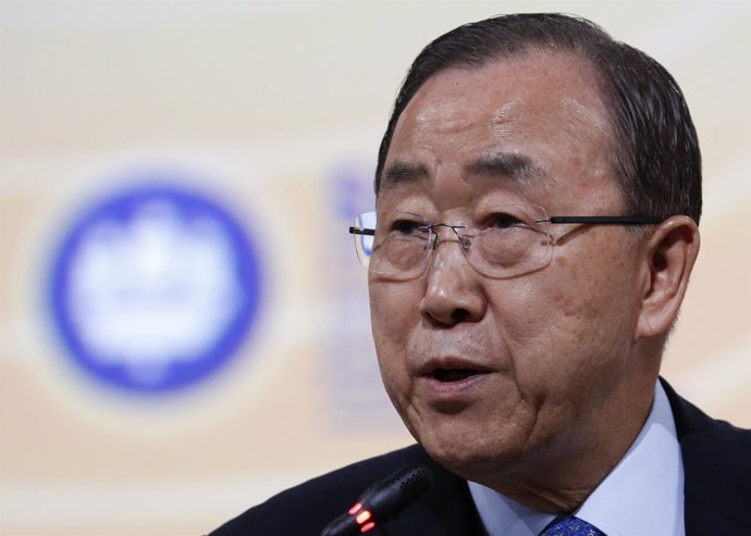 El secretario general de la ONU, Ban Ki Moon