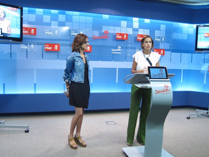 María Chivite y Nuria Medina, de PSN.